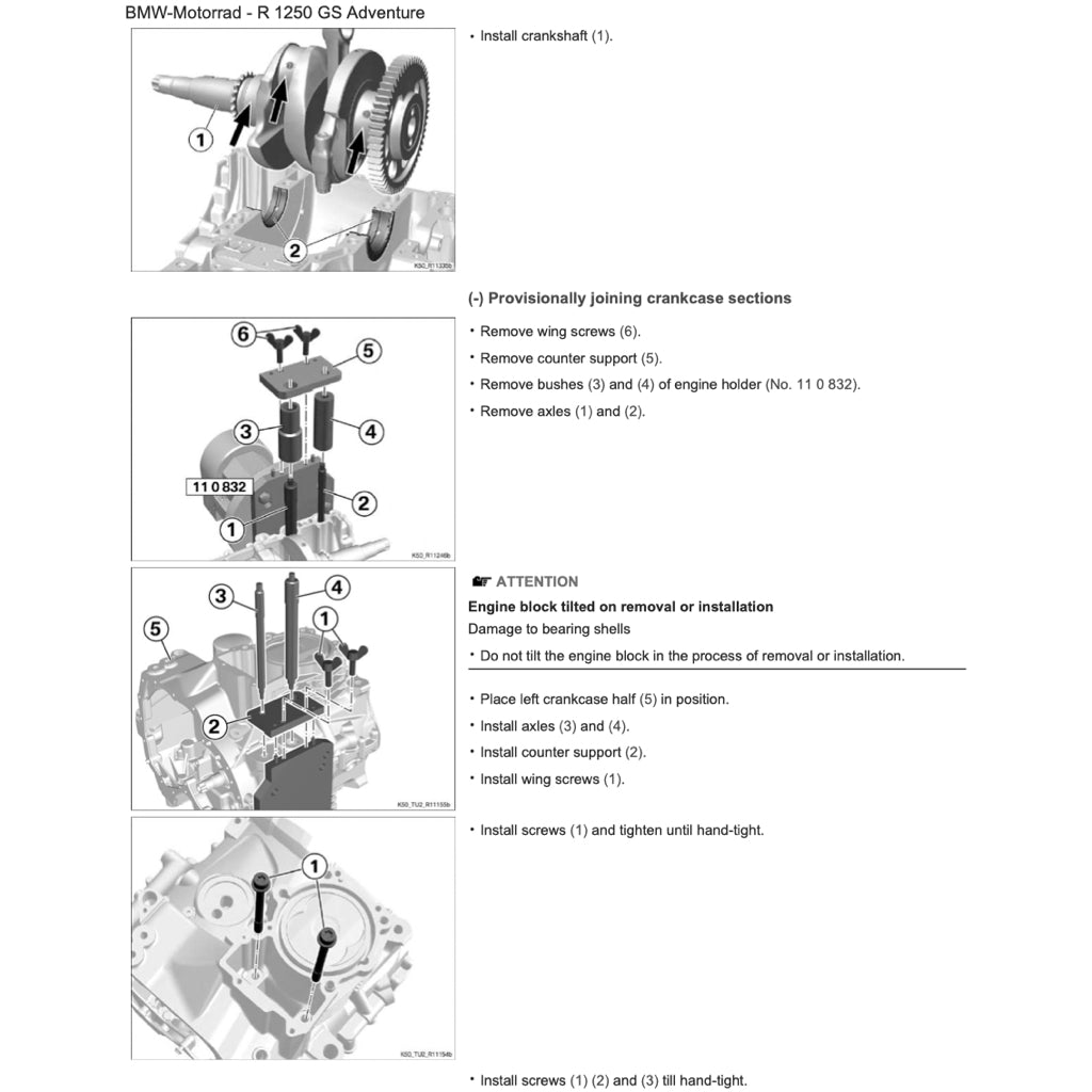 BMW R1250 GS ADVENTURE K51 (2019-2023) SERVICE WORKSHOP MANUAL + RIDER'S MANUAL