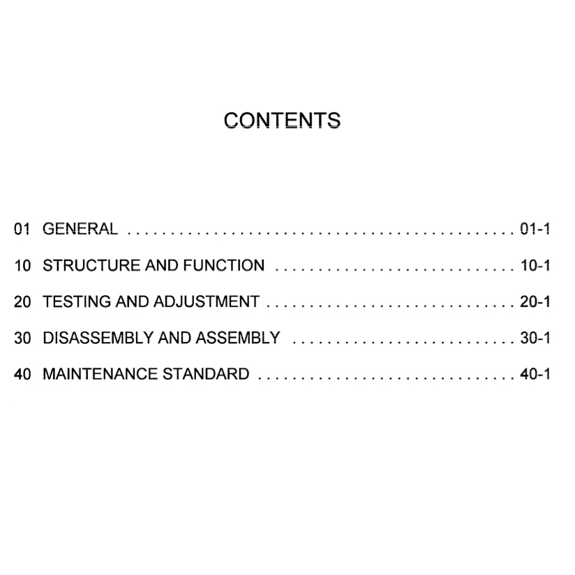 KOMATSU PC200/210/220/25 LC-6-7-8 SERVICE WORKSHOP MANUAL