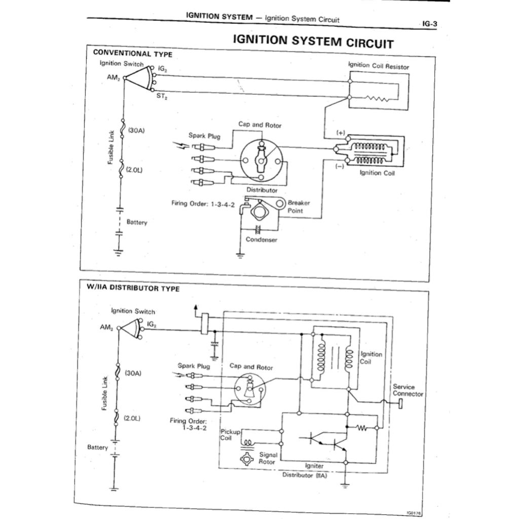 TOYOTA ENGINE 1E / 2E / 2E-C SERVICE REPAIR MANUAL