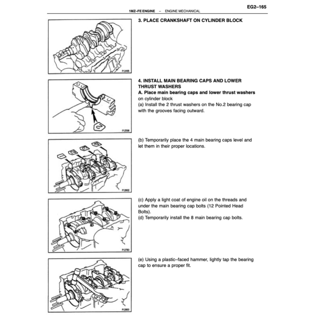 TOYOTA ENGINE 1MZ-FE SERVICE REPAIR WORKSHOP MANUAL