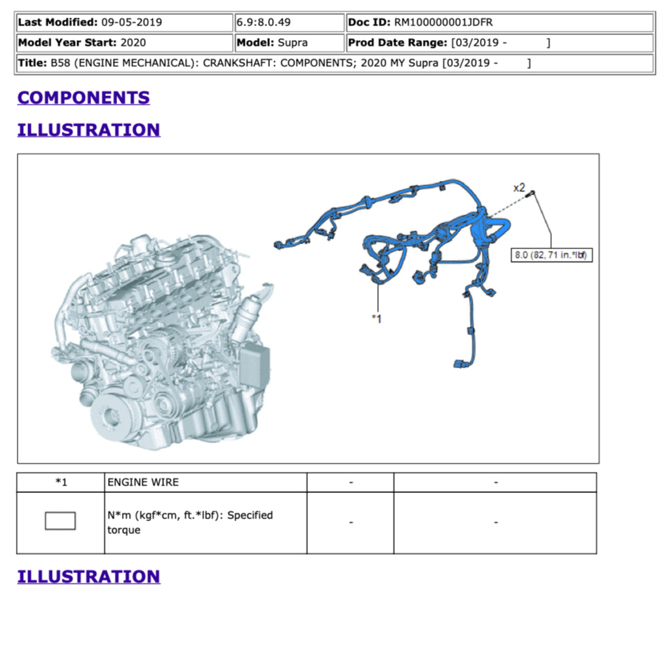 TOYOTA GR SUPRA (2019-2022) SERVICE WORKSHOP MANUAL