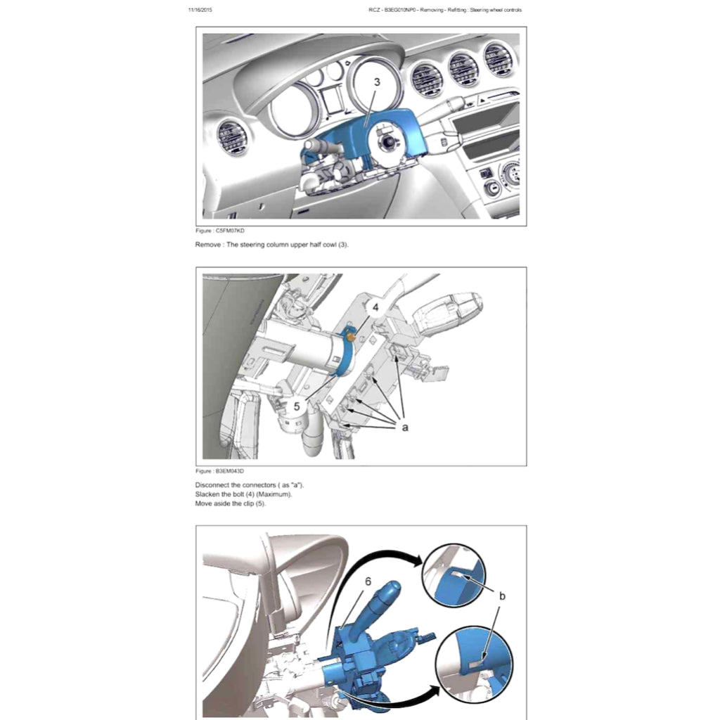 PEUGEOT RCZ (2009-2015) SERVICE WORKSHOP MANUAL