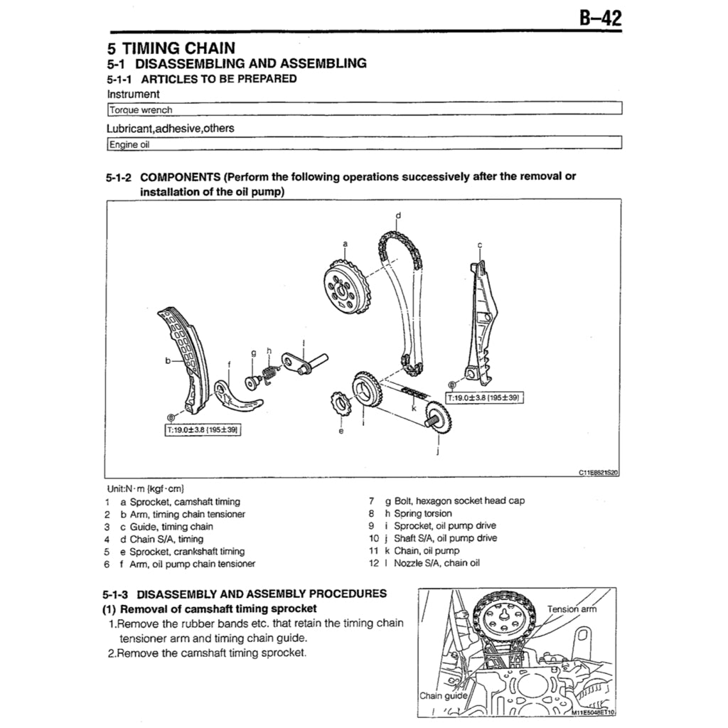 DAIHATSU ENGINE JB-DET SERVICE WORKSHOP MANUAL