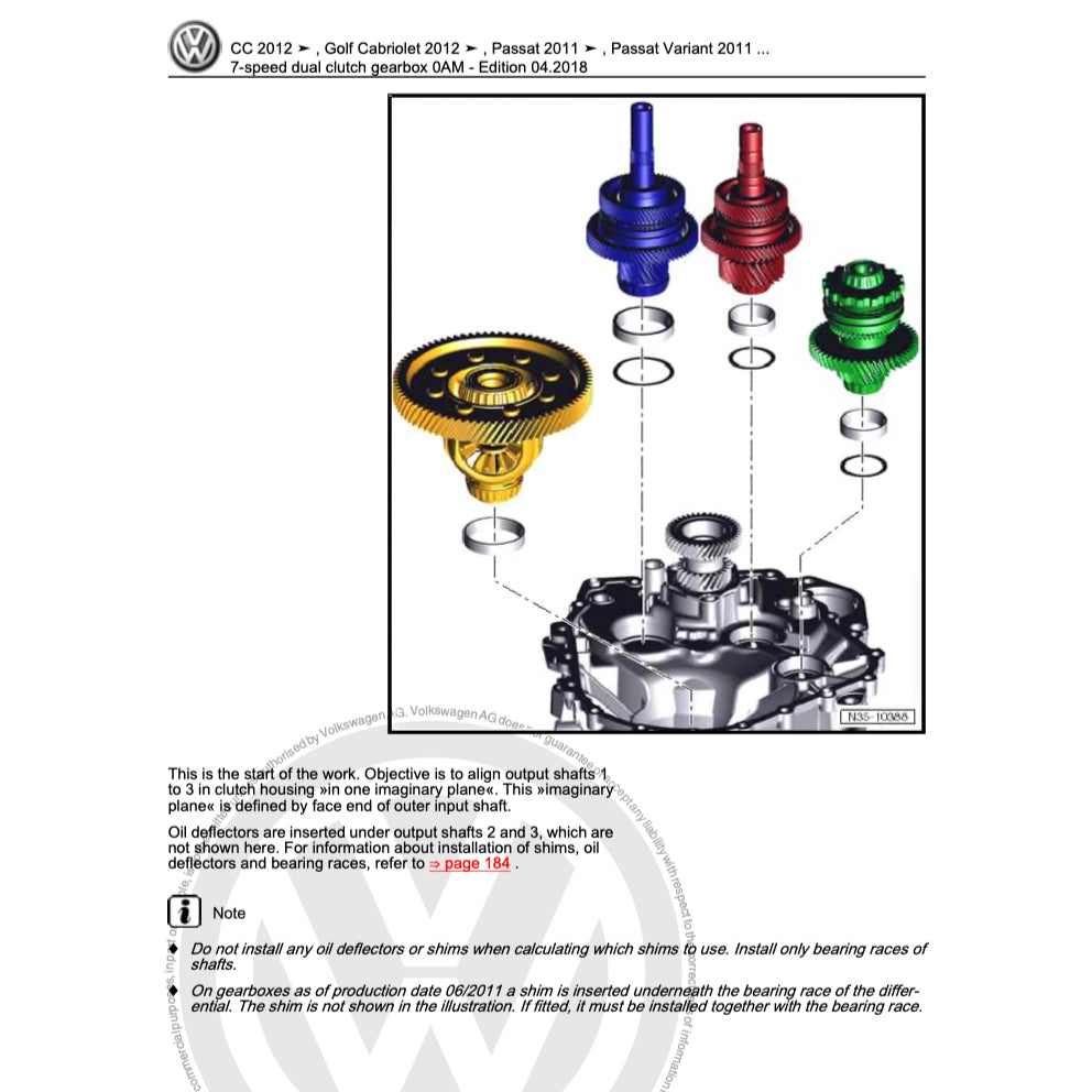 VW AUTOMATIC TRANSMISSION SERVICE REPAIR WORKSHOP MANUAL