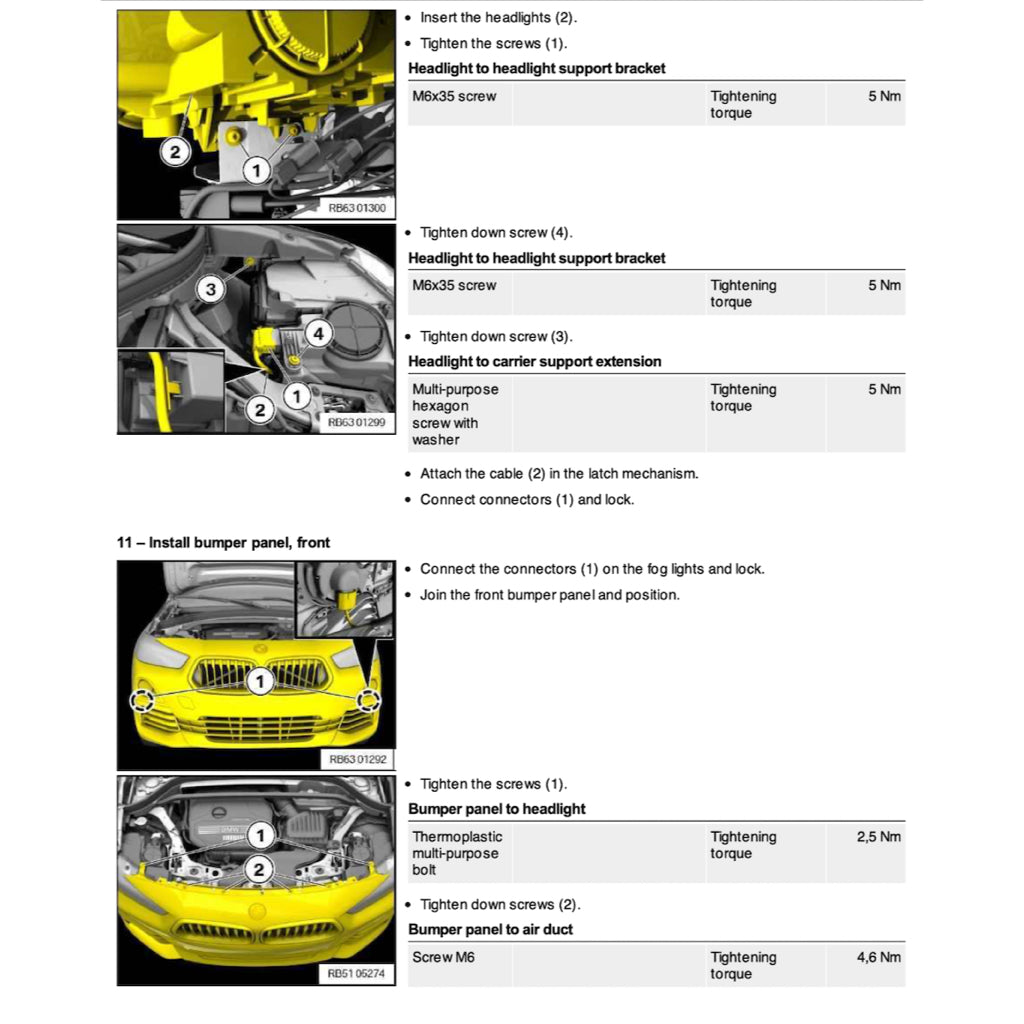 BMW X2 F39 (2018-2023) SERVICE WORKSHOP MANUAL