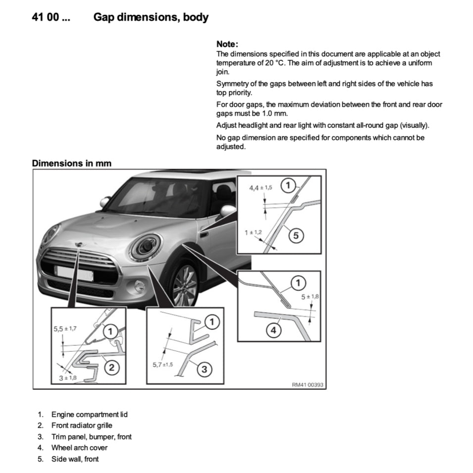 MINI COOPER S F56 (2013+) SERVICE WORKSHOP MANUAL