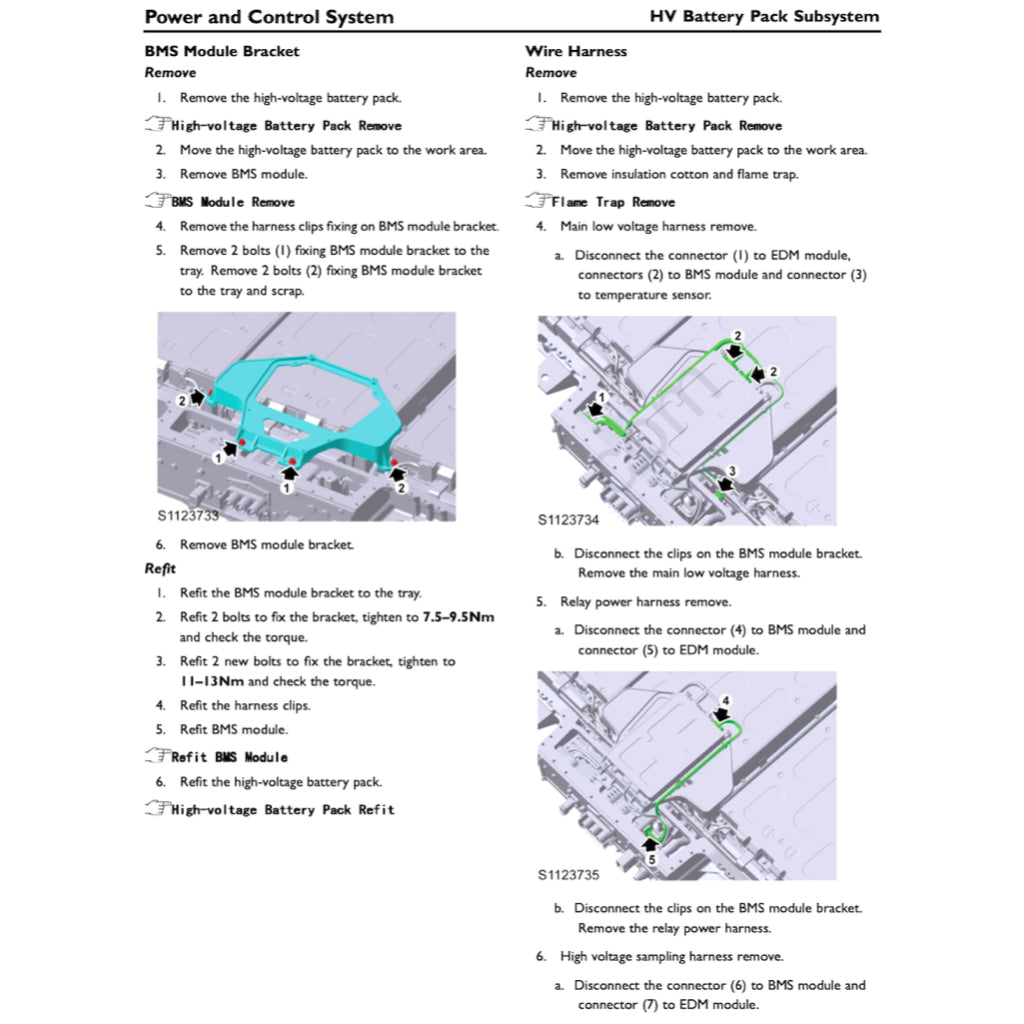 MG EZS ZS EV (2019+) SERVICE WORKSHOP MANUAL