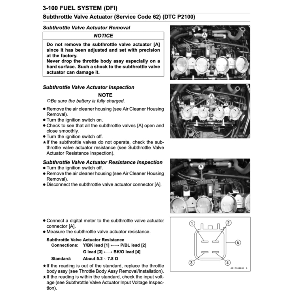 KAWASAKI Z1000 (2017-2022) SERVICE WORKSHOP MANUAL + PARTS CATALOGUE + OWNER'S MANUAL