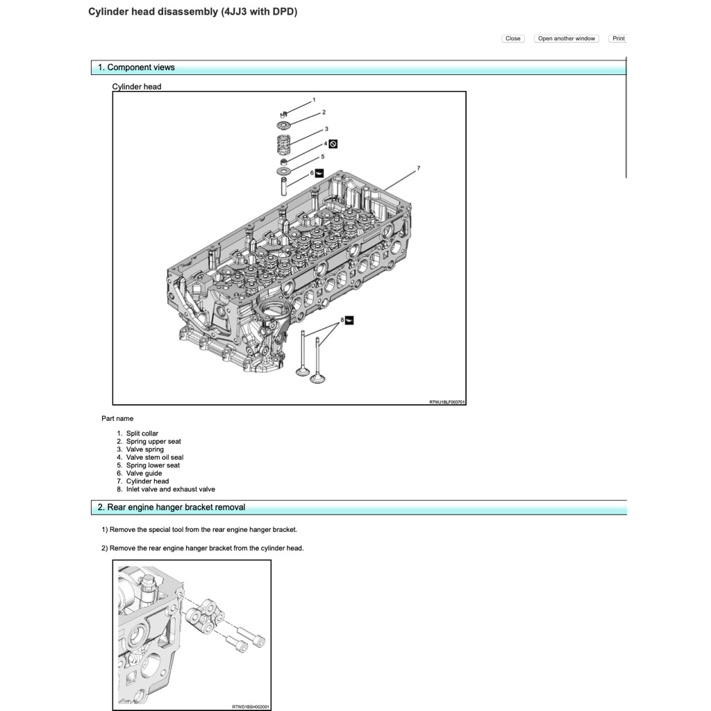 ISUZU D-MAX / MU-X UCR/UCS (2021+) SERVICE WORKSHOP MANUAL