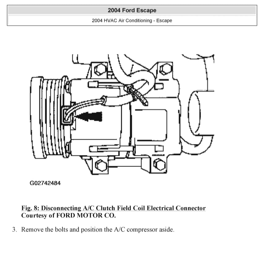 FORD ESCAPE MK1 (2001-2007) SERVICE WORKSHOP MANUAL