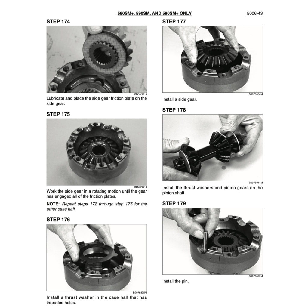 CASE 580SM(+) 590SM(+) LOADER BACKOE SERVICE WORKSHOP MANUAL+ PARTS CATALOGUE
