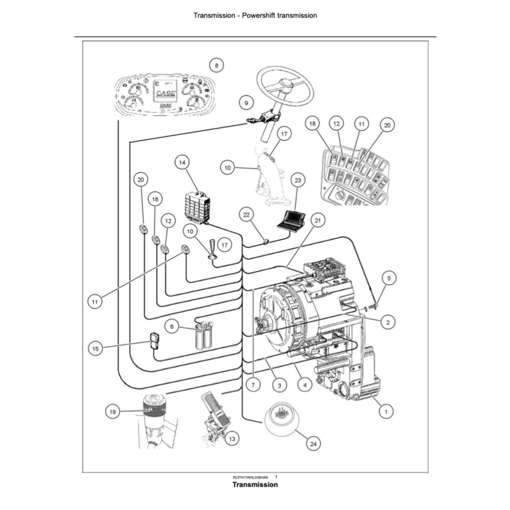 CASE 621F / 721F WHEEL LOADER SERVICE WORKSHOP MANUAL