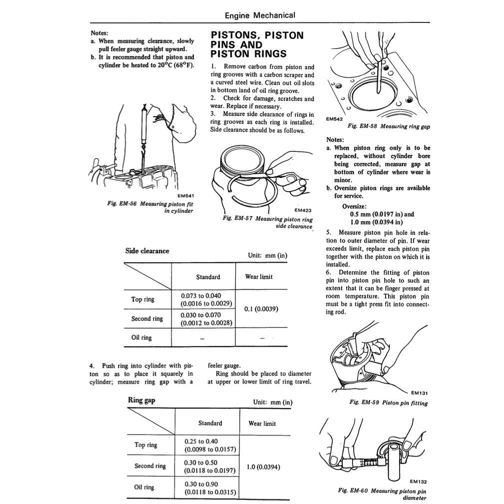 DATSUN VIOLET 710 (1973-1977) SERVICE WORKSHOP MANUAL