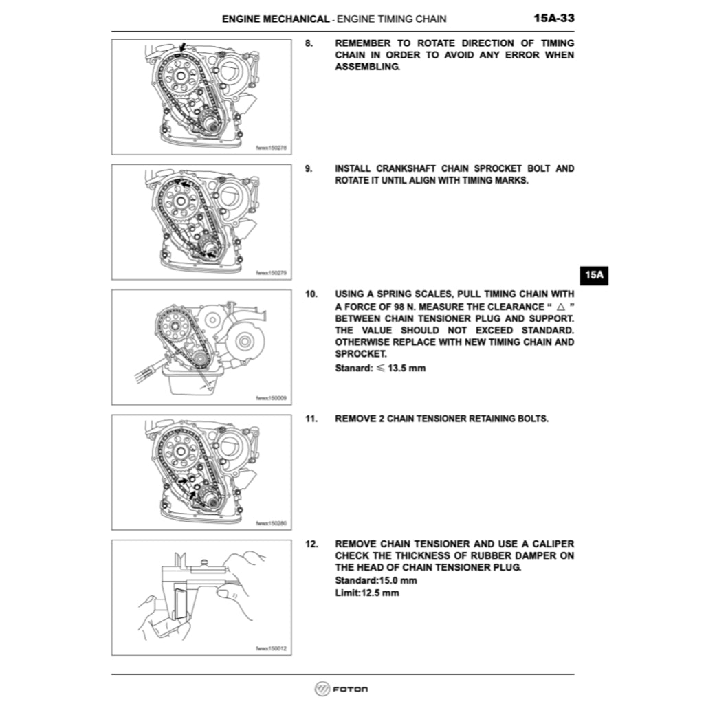FOTON VIEW C2 (2011-2016) SERVICE WORKSHOP MANUAL