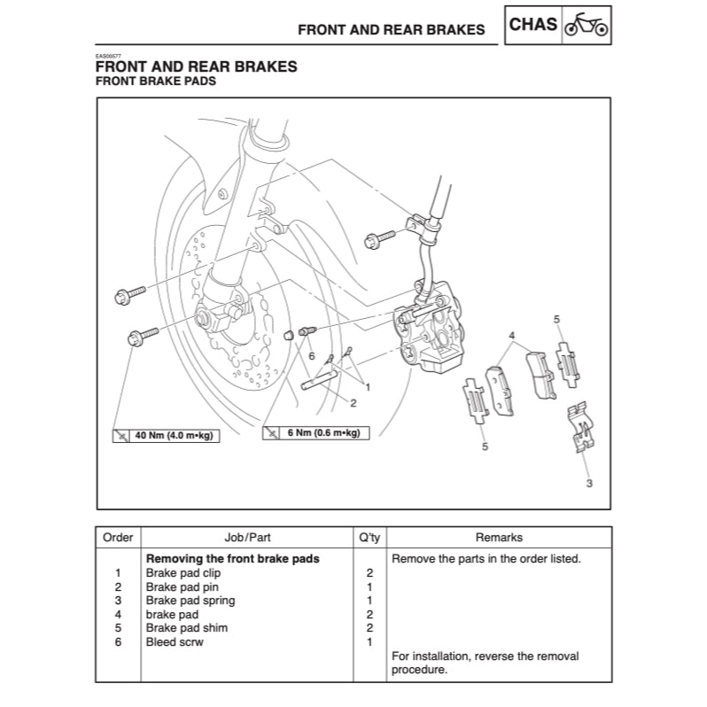 YAMAHA FZS1000 FZS 1000 FAZER 1000 (2001-2005) SERVICE WORKSHOP MANUAL + PARTS CATALOGUE + OWNER'S MANUAL
