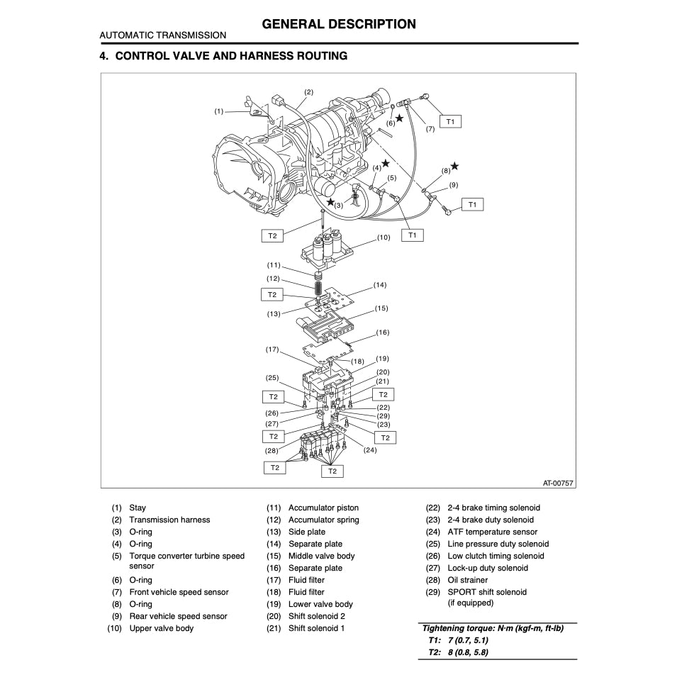 SUBARU LEGACY BE/BH (1999-2004) SERVICE WORKSHOP MANUAL