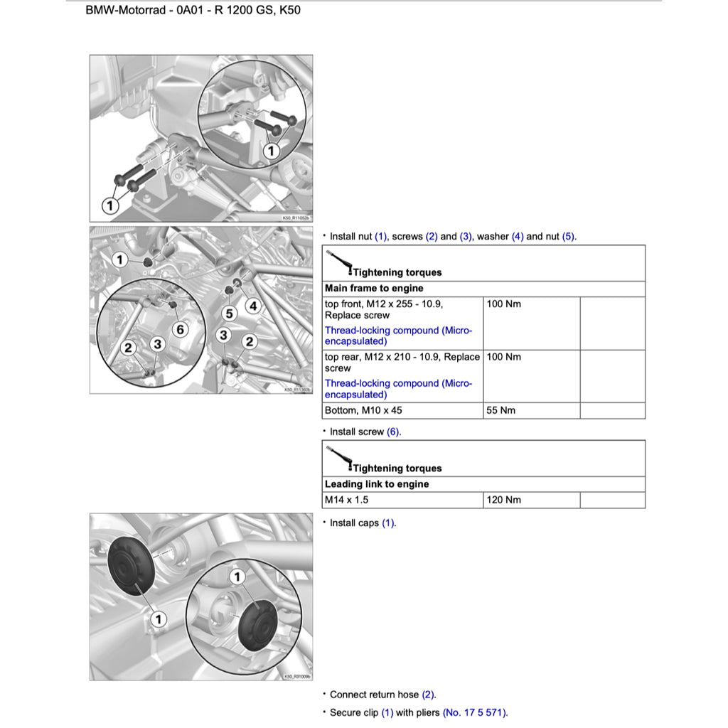 BMW MOTORRAD RSD (09-2017 UPDATE) ELECTRONIC SERVICE WORKSHOP MANUAL - WORKSHOP SPECIAL