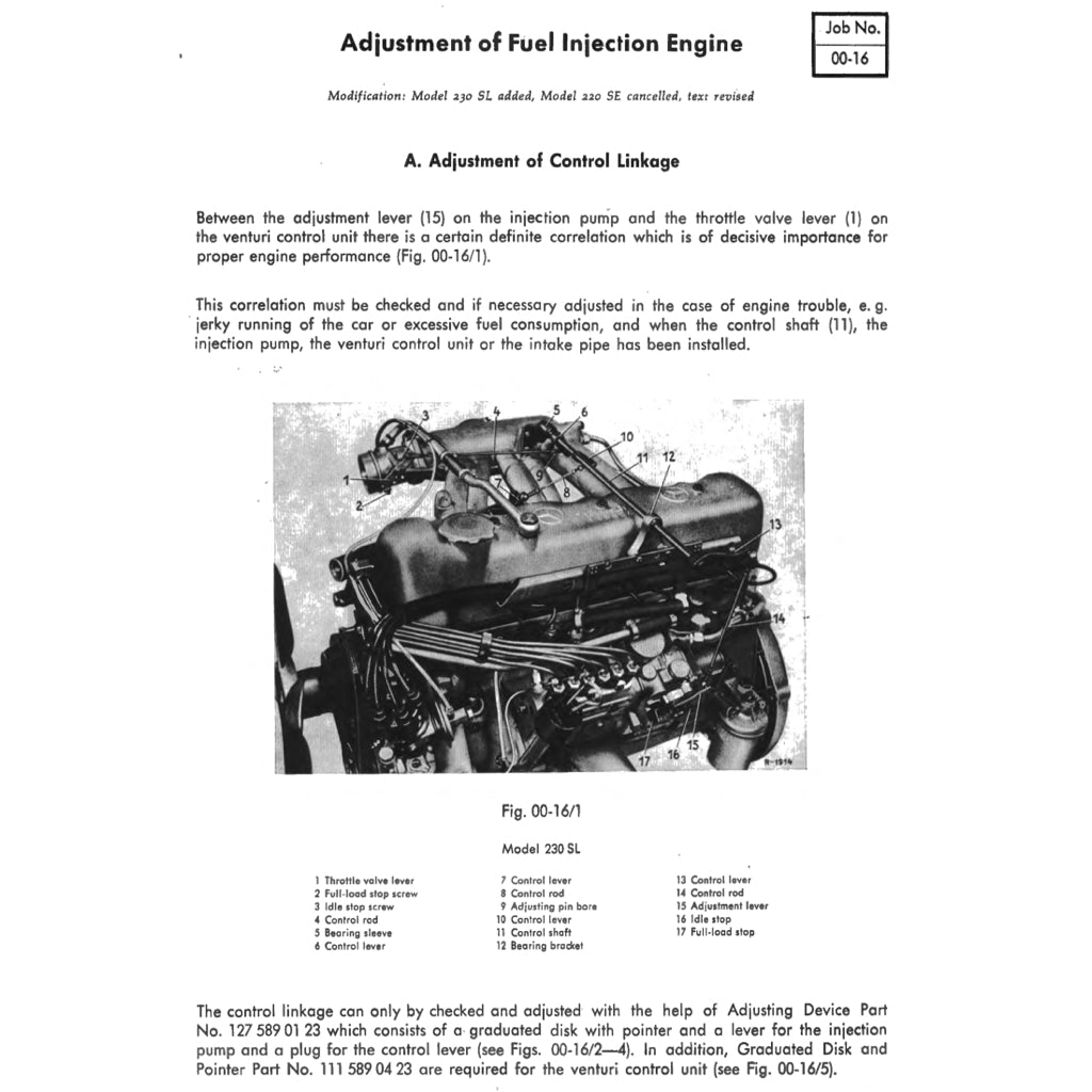 MERCEDES-BENZ W111 (1959-1971) SERVICE WORKSHOP MANUAL