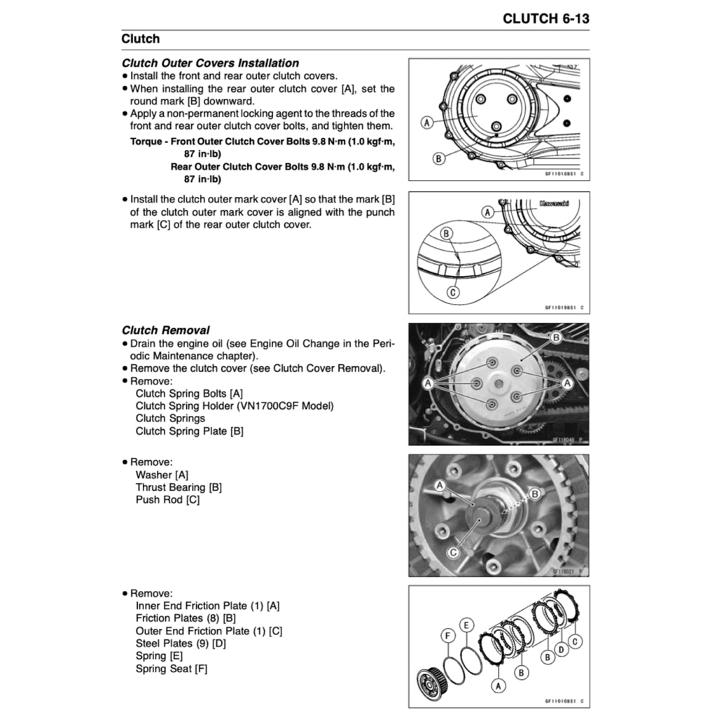 KAWASAKI VULCAN 1700 VN1700 (2009-2017) SERVICE WORKSHOP MANUAL + PARTS CATALOGUE + OWNER'S MANUAL