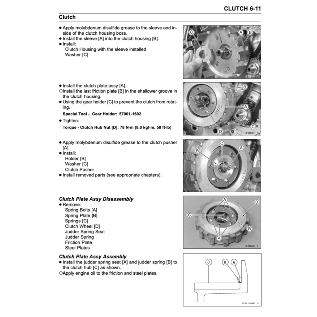 KAWASAKI KLX250 KLX 250 (2008-2021) SERVICE WORKSHOP MANUAL + PARTS CATALOGUE + OWNER'S MANUAL