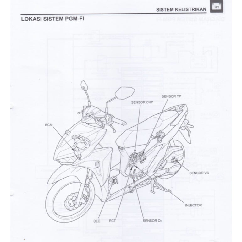 HONDA VARIO 150 VARIO150 CBT (2018+) SERVICE WORKSHOP MANUAL + PARTS CATALOGUE + OWNER'S MANUAL - BAHASA INDONESIA