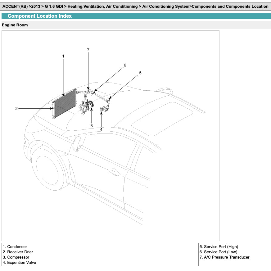 HYUNDAI ACCENT SOLARIS RB/RC (2011-2018) SERVICE WORKSHOP MANUAL