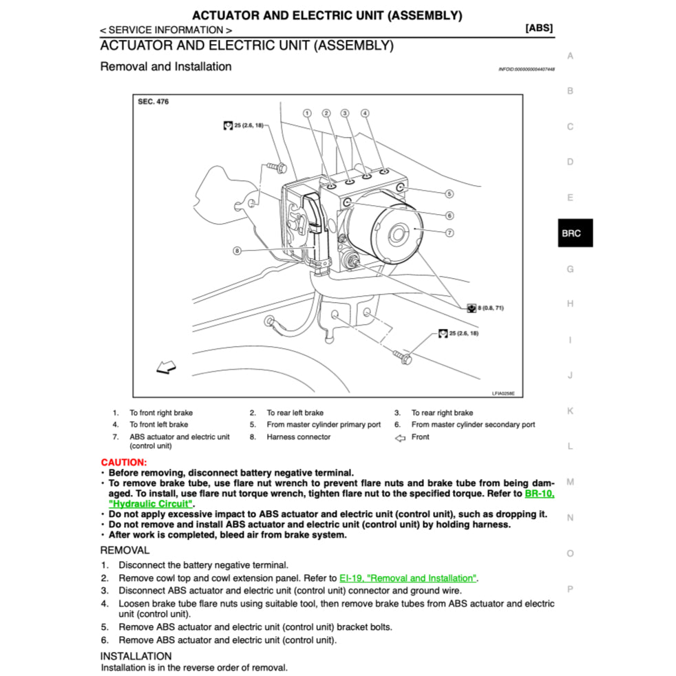 NISSAN SENTRA B16 (2006-2012) SERVICE WORKSHOP MANUAL