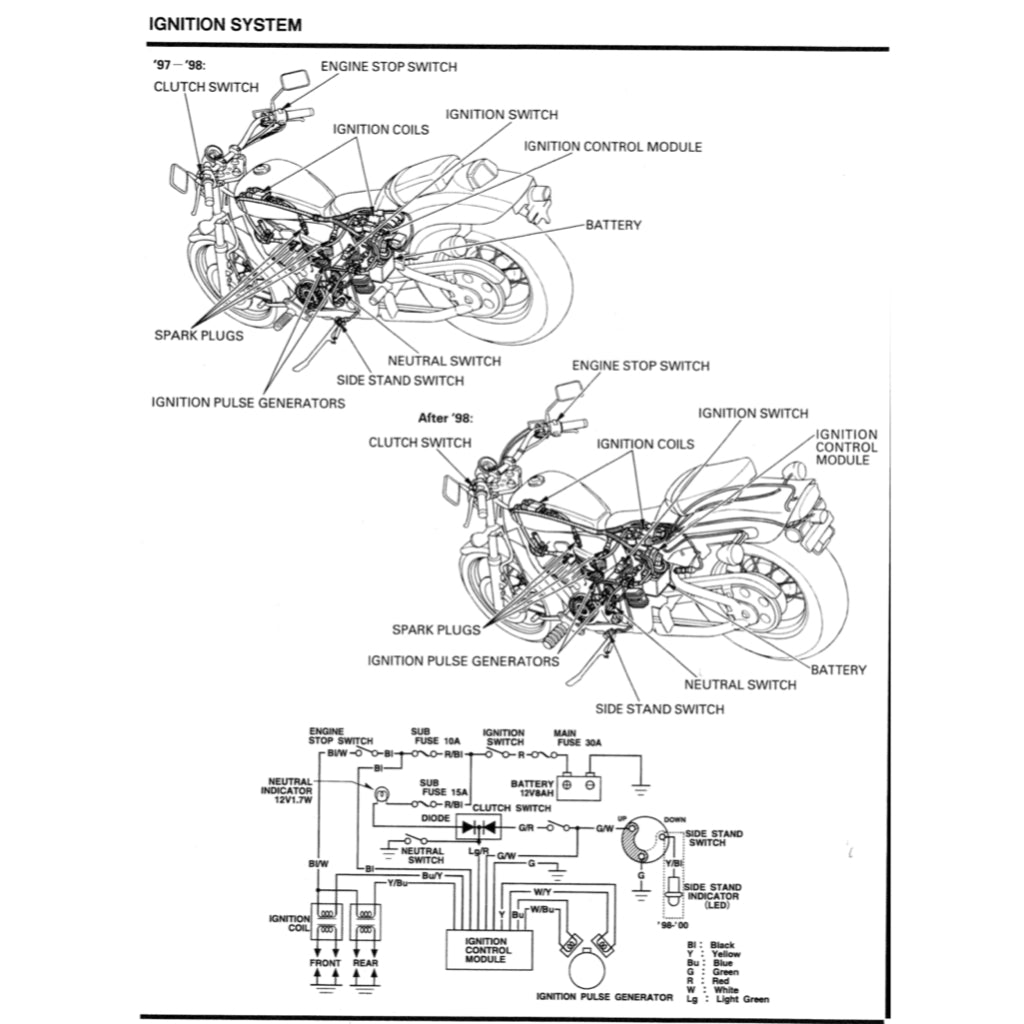 HONDA SHADOW VT600C / CD / VLX (1988-2006) SERVICE WORKSHOP MANUAL + OWNER'S MANUAL
