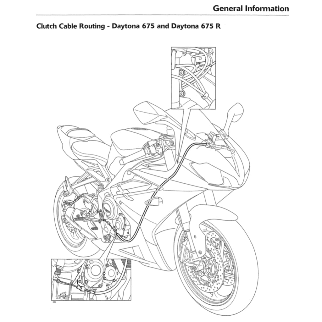 TRIUMPH DAYTONA 675 / R (2013-2017) SERVICE WORKSHOP MANUAL + OWNER'S MANUAL