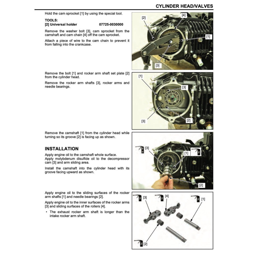 HONDA MSX125 GROM (2013-2018) SERVICE WORKSHOP MANUAL + PARTS CATALOGUE + OWNER'S MANUAL