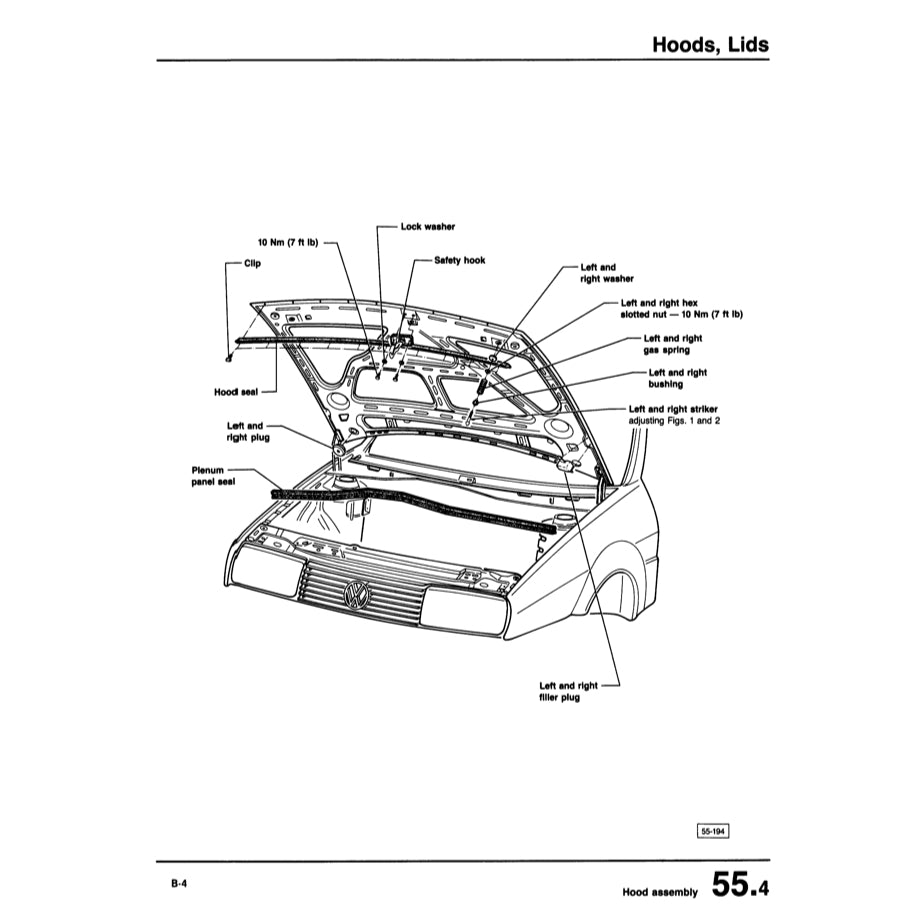 VW CORRADO G60/VR6/SLC (1988-1995) SERVICE WORKSHOP MANUAL