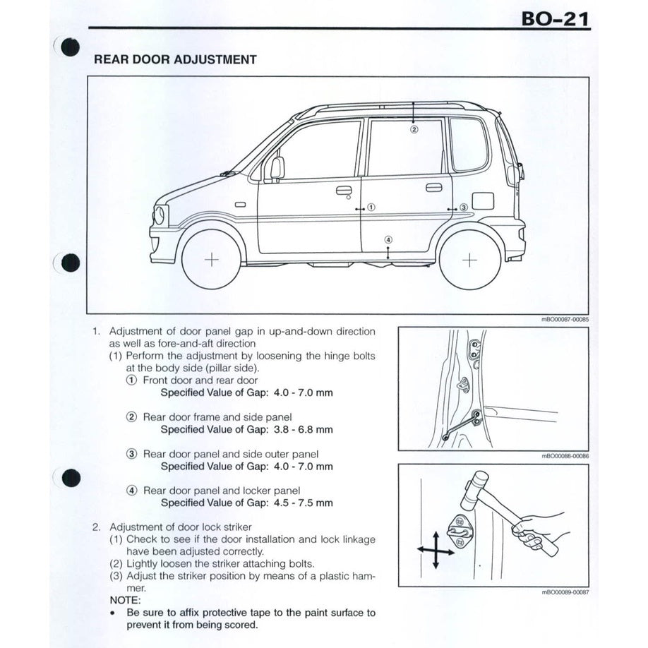 DAIHATSU MOVE L900 (1998-2013) SERVICE WORKSHOP MANUAL