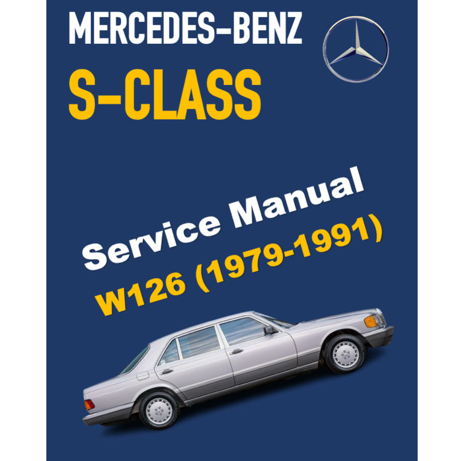 MERCEDES-BENZ W126 (1979-1991) SERVICE WORKSHOP MANUAL LIBRARY