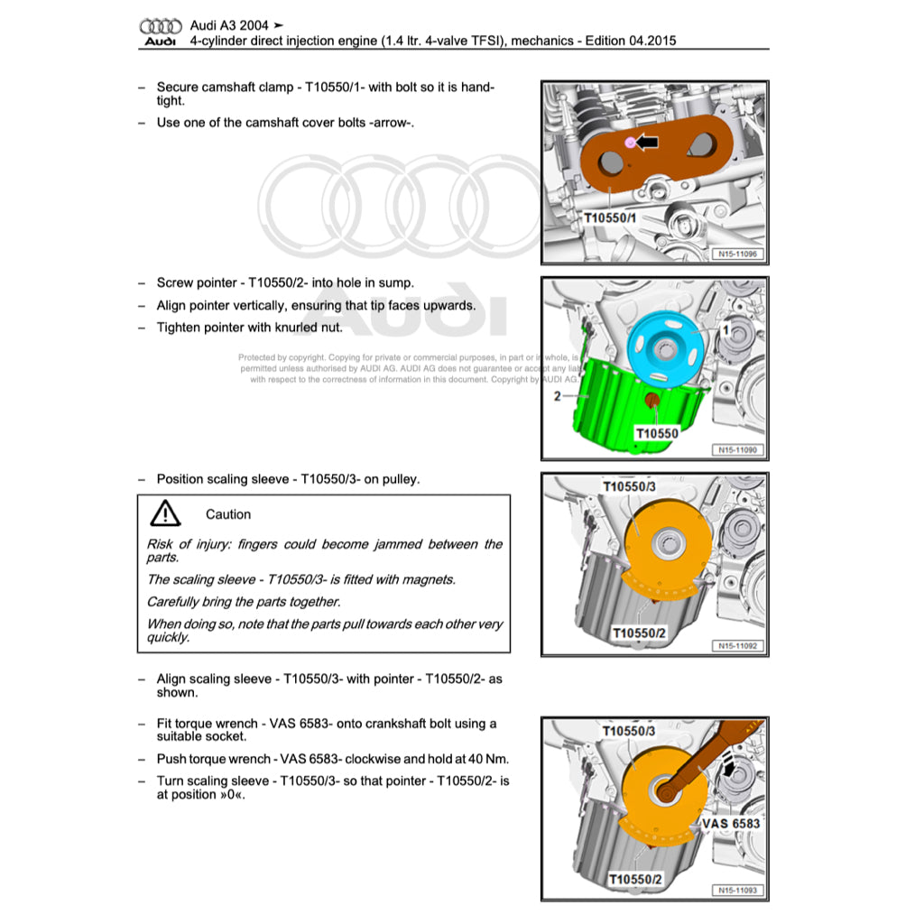 Audi A3 8P (2003-2012) SERVICE WORKSHOP MANUAL