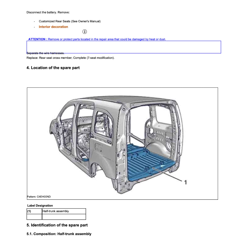 PEUGEOT PARTNER B9 (2008-2017) SERVICE WORKSHOP MANUAL