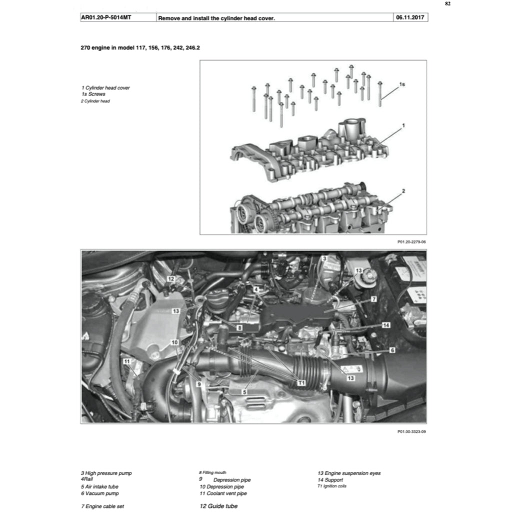 MERCEDES-BENZ B-CLASS W246 M270 (2012-2018) SERVICE WORKSHOP MANUAL