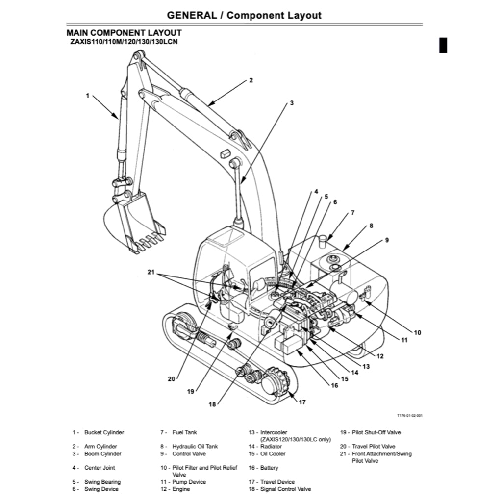 HITACHI ZAXIS EXCAVATOR SERVICE WORKSHOP MANUAL