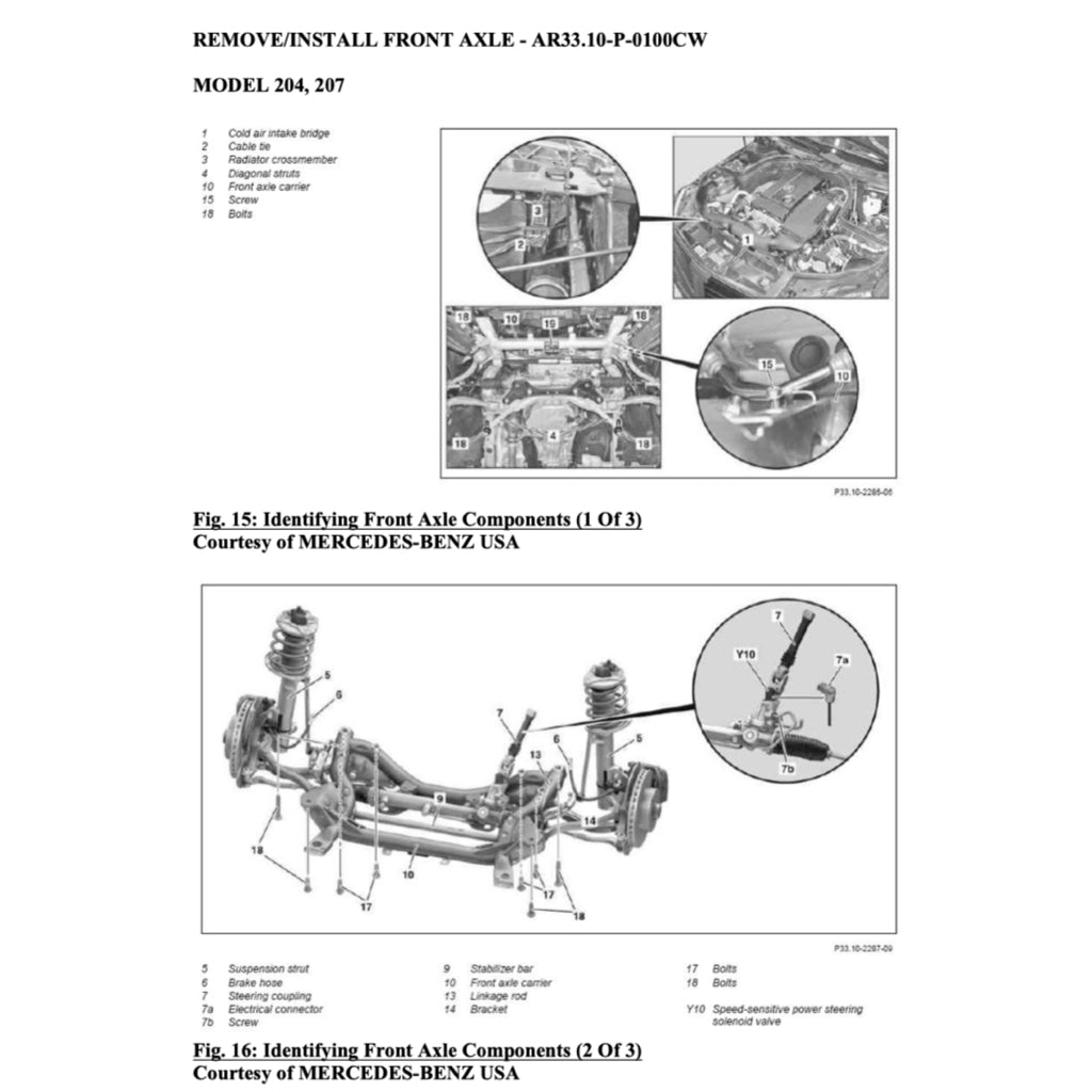 MERCEDES-BENZ W204 M272 ENGINE (2007-2012) SERVICE WORKSHOP MANUAL