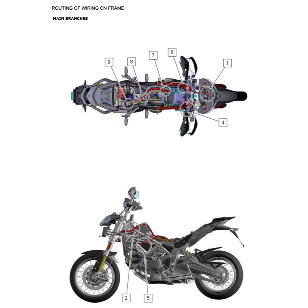 DUCATI MULTISTRADA 1200 ENDURO E4 (2016-2019) SERVICE WORKSHOP MANUAL + PARTS CATALOGUE + OWNER'S MANUAL