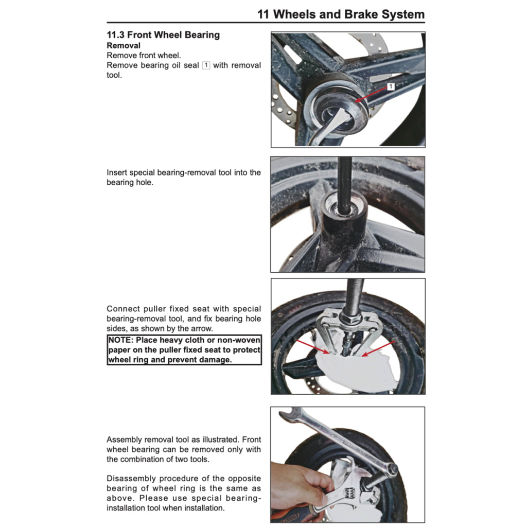 CFMOTO PAPIO XO CF125-8 (2023+) SERVICE WORKSHOP MANUAL + PARTS CATALOGUE + OWNER'S MANUAL