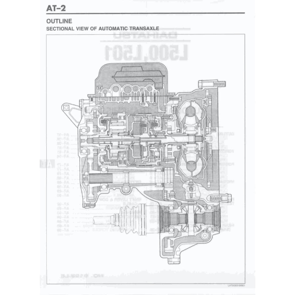 DAIHATSU MIRA L500 / L501 (1994-1998) SERVICE WORKSHOP MANUAL