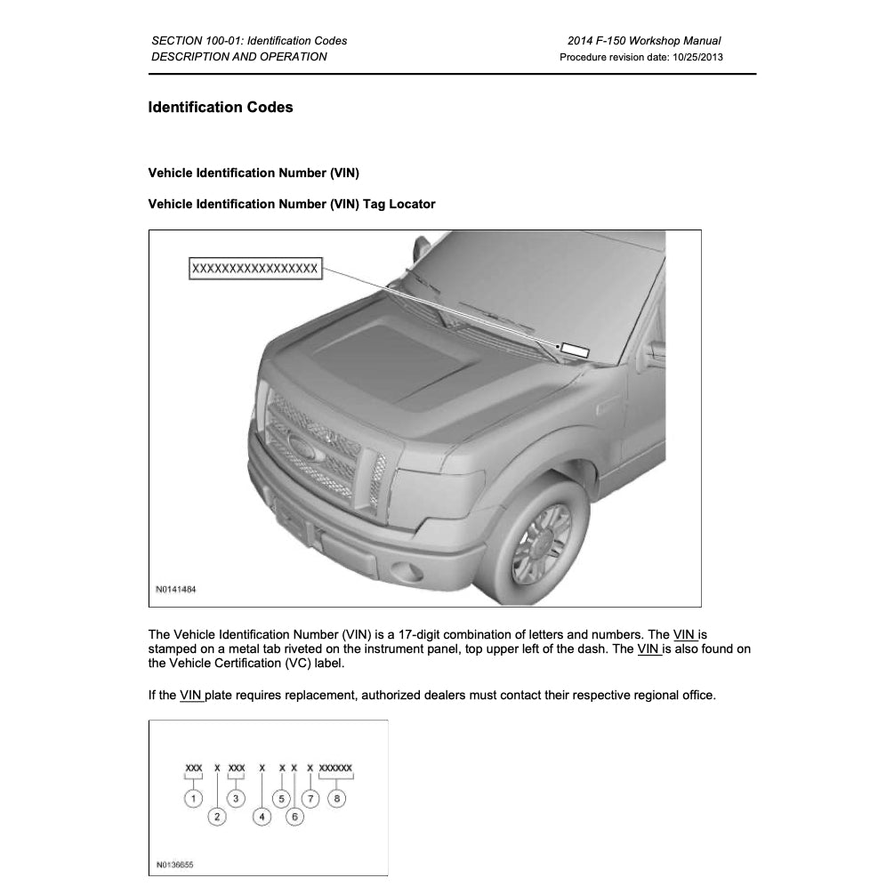 FORD F150 F-150 P415 (2009-2014) SERVICE WORKSHOP MANUAL