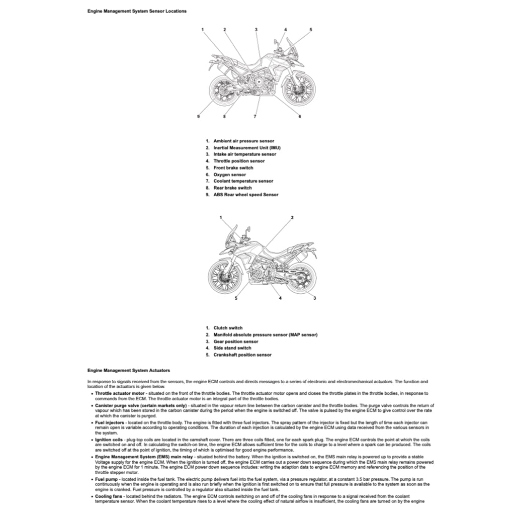 TRIUMPH TIGER 900 RALLY PRO (2020-2023) SERVICE WORKSHOP MANUAL + OWNER'S MANUAL