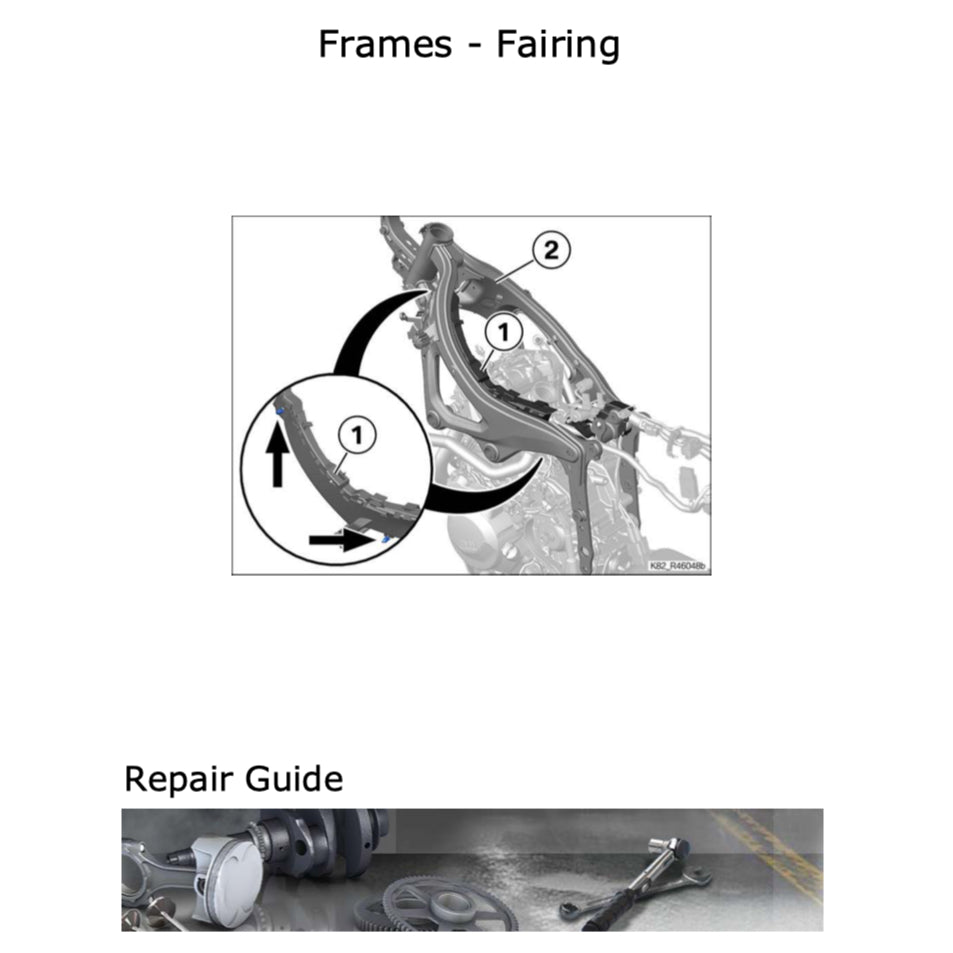 BMW F750GS K80 (2018-2023) SERVICE WORKSHOP MANUAL + RIDER'S MANUAL