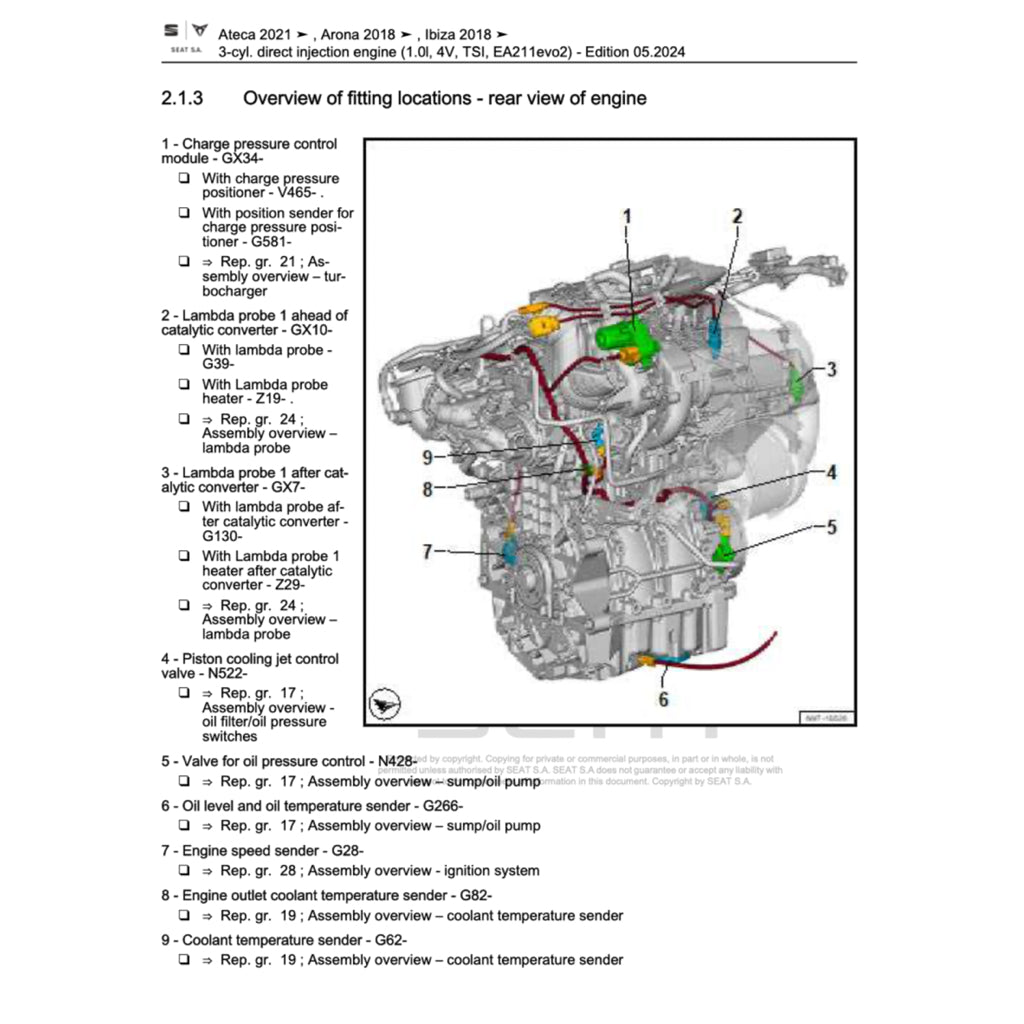 SEAT LEON 5F (2013-2020) SERVICE WORKSHOP MANUAL