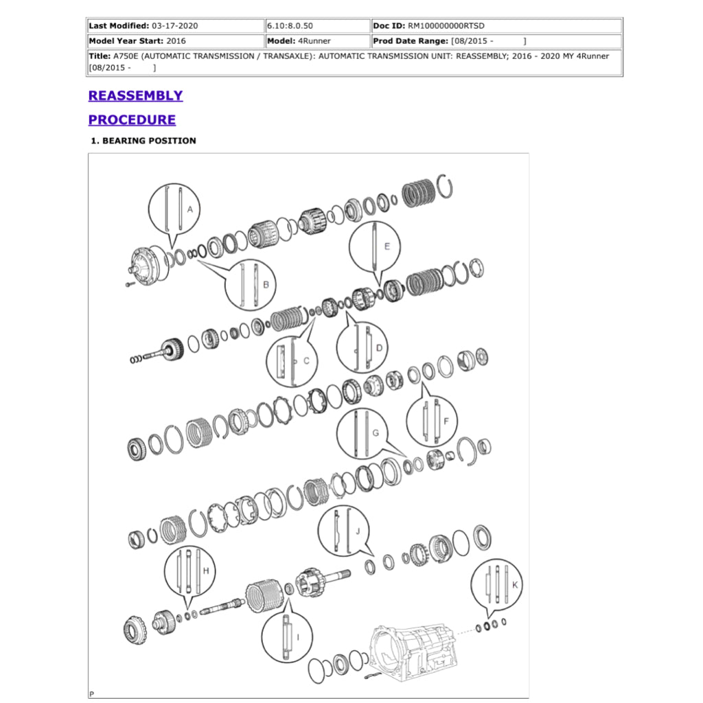 TOYOTA 4RUNNER GRN280/285 (2016+) SERVICE WORKSHOP MANUAL