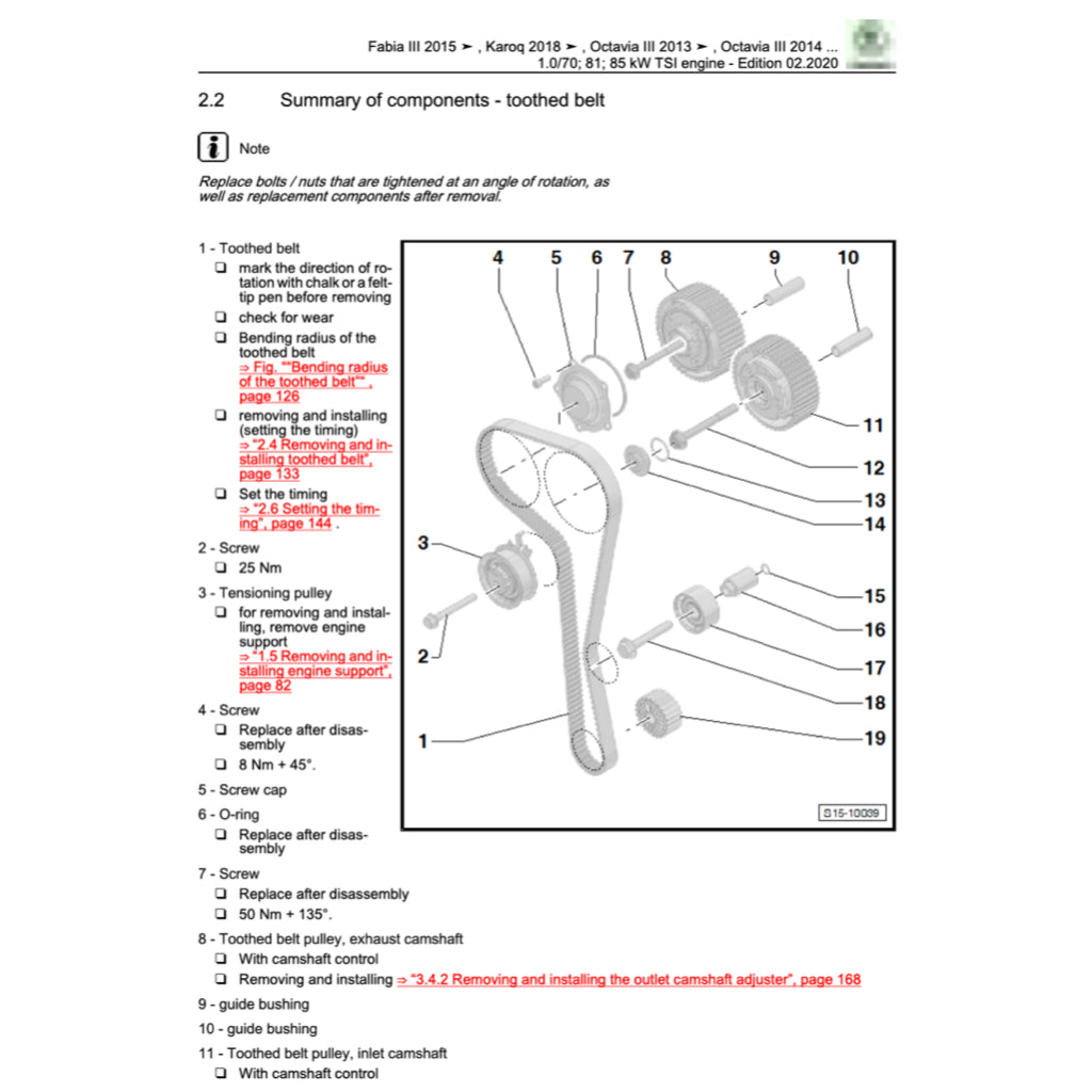 SKODA FABIA III NJ (2014-2022) SERVICE WORKSHOP MANUAL
