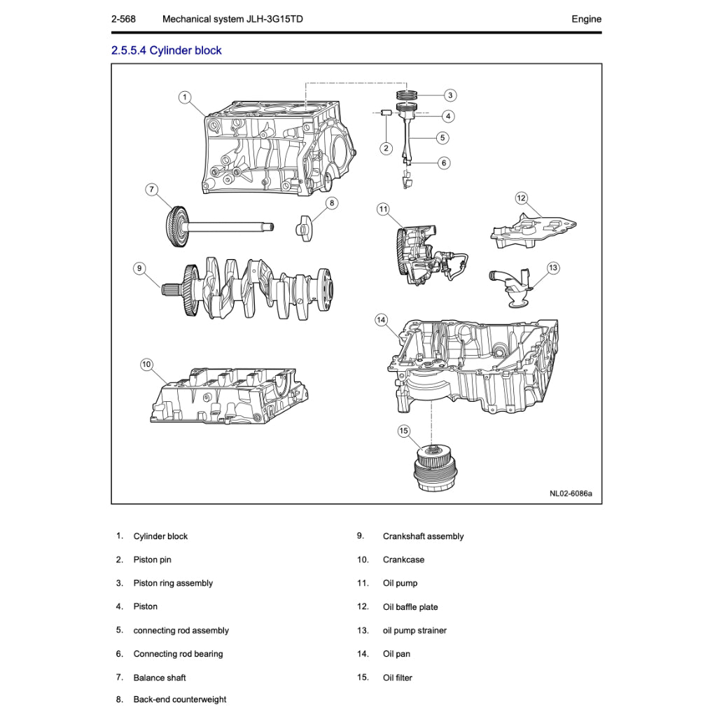 PROTON (GEELY) ENGINE 1.5L 3G15TD SERVICE REPAIR MANUAL