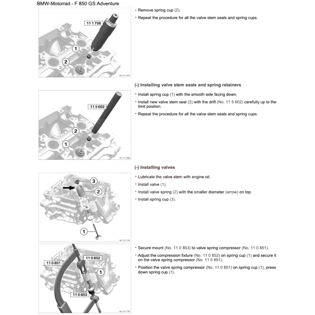BMW F850 GS ADVENTURE K82 (2018-2023) SERVICE WORKSHOP MANUAL + RIDER'S MANUAL