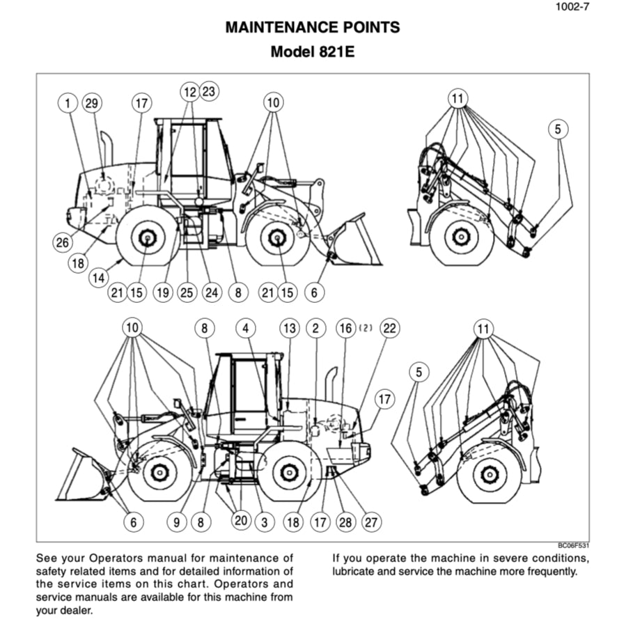 CASE 821E TIER 3 WHEEL LOADER SERVICE WORKSHOP MANUAL
